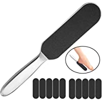OFNMY Kit de 11pcs Pie Escofina Doble Cara - Pie de Pedicura File Remover Callos para la Piel Muerta Profesional